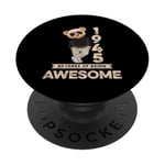 80e anniversaire homme femme 1945 original ours en peluche Awesome PopSockets PopGrip Adhésif