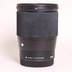 Sigma Used 16mm f/1.4 DC DN Contemporary - Canon M Mount