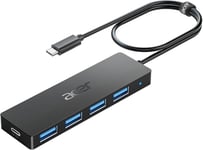 acer Hub USB C, Hub USB C vers 4 Ports USB 3.0, Hub Multiport USB C(Thunderbolt 3), Extension USB Compatible avec iPhone 15 ProMax,MacBook Pro Air 2023 iMac iPad Pro Surface Pro Galaxy S24(60cm)