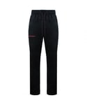 Under Armour Mens Tapered Fit Black Men Rival Terry AMP Track Pants 1361638 001 Cotton - Size X-Large