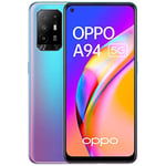 OPPO A94 - Smartphone 5G Débloqué - Téléphone Portable 5G - 128 Go de Stockage 8 Go de RAM - Écran AMOLED - Quadruple Capteur Photo 48 MP - Vidéo Ultra Nuit et HDR - Charge Rapide - Bleu [version FR]