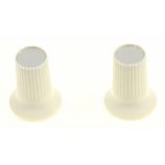 Bouton de commande blanc x 2 pour four Brandt 92X4775