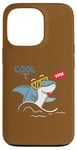 Coque pour iPhone 13 Pro Cool Dude – Soyez votre auto-rester au frais – Requin cool avec lunettes