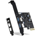 USB PCIE Card 18W  Delivery, PCI Express 3 Port (Type C, 2 X Type A) PCIe9085