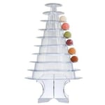 10 nivåer Macaron Tower Macaroon Display Stand Baby Shower Födelsedagsfest Tårta Dekoration Tillbehör W