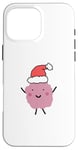 iPhone 16 Pro Max Christmas Pink Raspberry Funny Hat Case