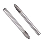 Single Cut File Tungsten Steel Die Grinder Burr Metal Wood Carving Bits