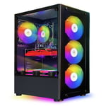 STGsivir Gaming PC de bureau de jeu, Intel Core i7 3,4G jusqu'à 3,9G, GeForce GTX 1660 Super 6G GDDR6, 16G, SSD 512 Go, WiFi 600 M, BT 5.0, ventilateur RVB x 6, W10H64