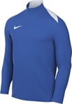 Nike FD7667-467 Dri-FIT Academy Pro 24 Drill Top K Sweatshirt Men's Royal Blue/Royal Blue/White/White Size XS