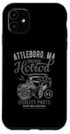 Coque pour iPhone 11 Attleboro MA USA Hotrod Voiture vintage vieilli