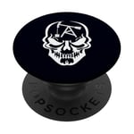 Skull Oilfield Worker Fier American Oil Worker PopSockets PopGrip Adhésif