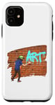 Coque pour iPhone 11 Peinture en spray graffiti pour décoration murale - Peut faire vibrer la brique
