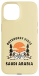 Coque pour iPhone 15 Outdoorsy Vibes Arabie Saoudite Voyage Vacances