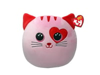 Mascot Pillow Ty Squishy Beanies Flirt Pink Cat With Heart, 22Cm 39271