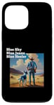 Coque pour iPhone 13 Pro Max Blue Heeler Chien de bétail Bleu Ciel Jeans Bleu Heeler