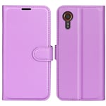 Samsung Galaxy Xcover 7 - Læder cover / pung - Lilla