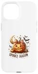 Coque pour iPhone 15 Spooky Season Pumpkin Autumn Vibes Cosy Season Fall