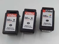 3 Multicolour Ink Cartridges replaces Canon PG-545XL, PG-545, CL-546, CL-546XL