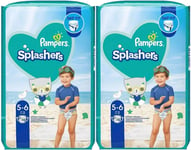 Pampers Splashers Swim Nappies Size 5 to 6 - Disposable Swimming Pants - 20 Pack