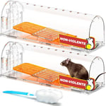 TAKRINK Piege a Souris Vivante Attrape Souris Réutilisable et Humain Attraper Grande Taille 21x6x6cm et Relâcher sans Tuer sans Danger pour Enfants et Animaux pour Cuisine Maison Grenier Garage