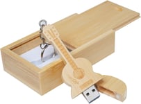 Clé USB en forme de guitare en bois d'érable 3.0/32GB Bois de bambou, Memory Stick Duo.