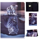 Succtop Lenovo Tab M10 FHD Plus 10.3 Case, PU Leather Tablet Cover Case Flip Stand Wallet Auto Sleep/Wake Tablet Case Card Slot Pen Holder Case for Lenovo Tab M10 FHD Plus 10.3 inch, Cat and Tiger