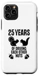 Coque pour iPhone 11 Pro 25 ans à se rendre dingues, femme, mari, mariage