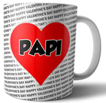 Papi Mug Valentines Day Gift For Him Boyfriend Husband Partner Lover