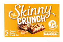 Skinny Peanut Butter Crunch Snack Bars 75 Calorie Skinny Bars Six Boxes/30 Bars