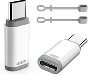 Adaptateur Lightn-Ing Femelle Vers Usb C Mâle,Usb-C Vers Lightn-Ing Avec Boucle Antiperte, Charge Et Synchronisation Pour I-Phone 15/16 Pro Max Plus, Ipad Pro/Air, Pas Pour Audio/O[VID061896]