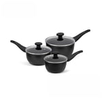 Prestige Thermo Smart Saucepan Set Non Stick Induction Safe Cookware - 3 Piece