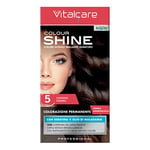 Vitalcare Colour Shine Coloration en crème sans amonac avec Keratina, N°5 Châtain clair