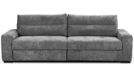 Canapé droit relax manuel 3 places CAPPA coloris anthracite