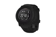 Garmin Instinct 2 Solar Tactical Edition - sort - sportsur med bånd - 32 MB