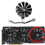 Ventilateur de remplacement de carte de fouling pour Asus,GeForce,RTX2060,2060S,2070,ROG,STRIX,OC,T129215SH,T129215SL, - Type right fan