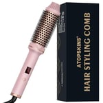 38mm Thermal Brush, PTC Brosse Chauffante Boucleur a Cheveux Ionique Peigne Chauffant 120-210 ℃, Brosse Lissante pour Cheveux Boucleur Cheveux Lisseur Cheveux, Cadeau Femme,Create Root Volume Curls