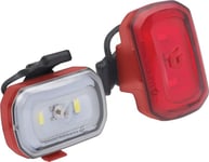 Blackburn Click Usb-Lys Foran 60 Lumen, Bak 20 Lumen Rødt