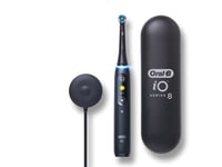 Braun Oral-B sähköhammasharja iO Series 8N ladattava, aikuisille, harjanpäiden määrä sisältää 1, hampaiden harjaustilojen määrä 6, Black Onyx (iO8 Bl