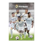 Grupo Erik: Real Madrid Poster Poster de Football Real Madrid 2023/2024 61 x 91,5 cm Poster mural avec papier brillant et encadré, Poster Madrid