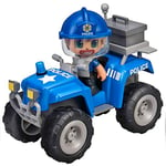 Pinypon Action - Quad avec 1 figurine de police pour garçons et filles de 4 à 8 ans, (Famosa 700015582)