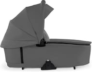 hauck Nacelle Walk N Care Carrycot, dès la Naissance, Facile à Fixer sur Poussette et à Enlever avec Boutons à Memoire, Fenêtre Panoramique XXL, UPF 50+, Pliable, Gris Foncé