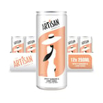 Spicy Ginger & Lime Soda with a hit of Mint by the Artisan Drinks Company - 250mlx12 Cans - Natural Ingredients - 48 Calories per Can - No Artificial Sweetners - An Adult Soft Drink