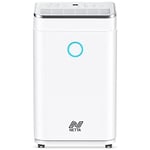 NETTA 25L/Day Low Energy Dehumidifier - Digital Control Panel, Continuous Drainage, Auto Restart, 24 Hour Timer, 6.5L Tank - For Damp, Mould Control, Laundry Drying