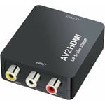 Jalleria - Adaptateur de convertisseur audio vidéo Mini av vers hdmi pour appareil photo, XBox 360, PS1, PS2, wii, N64, Gamecube, snes, nes, psp,