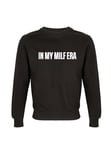 All You Can Tee Ali Mami Sweat Ras du Cou Milf, Noir, XS