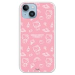 Personalaizer Coque Souple Compatible avec iPhone 15 Plus Hello Kitty Rose