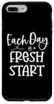 Coque pour iPhone 7 Plus/8 Plus Inspirational Every Day Fresh Start Motivational Optimiste