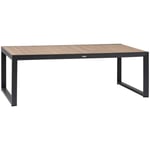 Table de jardin extensible Corvo acacia certifié fsc & graphite 12 places - Hespéride