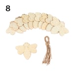 10pcs Easter Wood Chips Hanging Ornaments Decorations 8