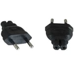 Adapter, EURO-kontakt 7/16 hane till C7 "Åtta" hona